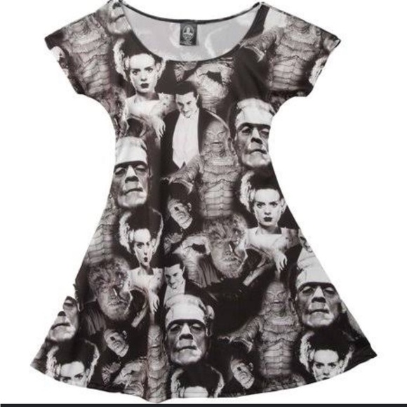 Universal Monsters horror skater dress Halloween - Picture 2 of 8